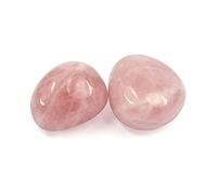 DENMOUS Natural Rose, Quartz Tumble Stone Raw, Rough Stone Tumbled Pack Of 50, Gram-B099YZTZDD