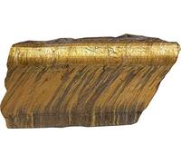 DENMOUS Natural Tiger Eye Brown Healing Crystal Raw/Rough Stone (184 Gram)-B08H2D8S-01