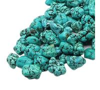 DENMOUS Natural Turquoise Raw Crystal Stone Firoza Rough Stone For Reiki Healing And Crystal Healing (300Gm)-DNM01