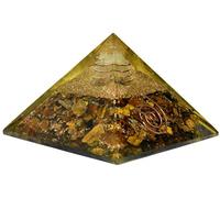 DENMOUS Orgonite Pyramid Tiger Eye Orgonite Size - 2-2.5 Inch Natural Healing Chakra Crystal Stone-B07SQJPF11
