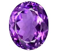 DENMOUS Original Amethyst Stone 4.25 Ratti Lab-Certified Aaa Genuine Earth Mind Natural Jamunia Katela/Kathela Rashi Ratna Loose Gemstone For Men & Women (4.25 Ratti / 3.86 Carat) DGF69H-DNM01