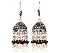 DENMOUS Pearl & Rad Garnet Gemstone Jumkies Ge061035-B074K9NW-01