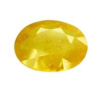DENMOUS Pukhraj Stone Certified Natural Yellow Sapphire Gemstone 4 Ratti-B09B275K-01