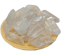 DENMOUS Quartz Crystal Pencil Clear 150Gm Natural Rough Crystal Stone For Reiki Healing And Crystal Healing Stones Aura Cleaning For Tumbling, Chakras, Vastu & Meditation-B09GYNGF-DNM