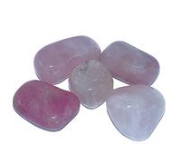 DENMOUS (Regd.) Superior Rose Quartz Tumbled Semi Precious Gems Stone 100% Natural Energized Crystal Energy Benefit For Relationship Reiki Healingi Certified Product Feng Shui-B09H4D5S-DNM