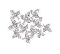DENMOUS Silver (98% Purity) Holy and Sacred Bel Patra 11 Quantity for Pooja and Best offering to Lord Shiva, Pure Silver Bel Patra for Temple and Worship-221