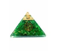 DENMOUS Spiritual Elementz Reiki Charged Chakra Healing Green Aventurine Orgone Pyramid (3 * 3 Inch) With Clear Crystal Gemstone Copper Metal (Stone Of Completeness).-B07HYFFT-01