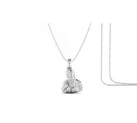 DENMOUS Sterling Silver Guru Nanak Chain Pendant (Pendant with Chain) for Men and Women Nanak Guru Dev Ji Chain Locket for Good Luck & Wealth-88
