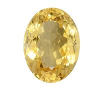 DENMOUS Stone Original Certified Natural Citrine Success Gemstone, 7.00 Ratti 6.55 Carat-B0DKC3GBB
