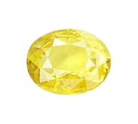 DENMOUS Stoneflex 7.25 Ratti I Natural Ceylon Yellow Sapphire Original Certified Natural Pukhraj Rashi Ratna I Precious Loose Gemstone Aaa Quality-D01B0CYPWQG