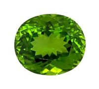 DENMOUS Synthitic Peridot Loose Stone 14.25 Ratti 13.80 Carat Certified Good Shape Loose Gemstone-B0CK5W9VR1
