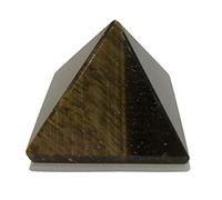 DENMOUS Tiger'S Eye Pyramid 35-40 Mm For Healing, Meditation And Protection-B07RY72KDN