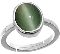 DENMOUS Unheated Untreatet Certified 9.25 Ratti Deluxe Quality Cats Eye Adjustable Ring Gemstone By Lab Certified(Top Aaa+) Quality For Man And Wouman-B08KHG5H1