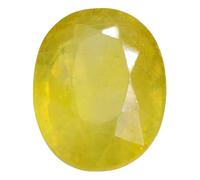 DENMOUS Yellow Topaz Stone Substitute Of Yellow Sapphire 8.5 Ratti-B09B2899-01