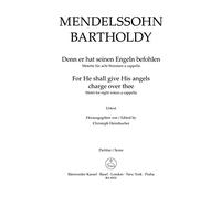Denn er hat seinen Engeln befohlen für acht Stimmen a cappela -Motette-. Partitur