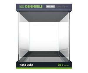 Dennerle 3928 Nano Cube White Glass - 30 Litres - Aquascaping Aquarium - 30 x 30 x 35 cm
