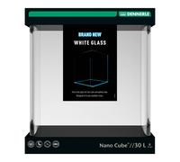Dennerle 3928 Nano Cube White Glass - 30 Litres - Aquascaping Aquarium - 30 x 30 x 35 cm