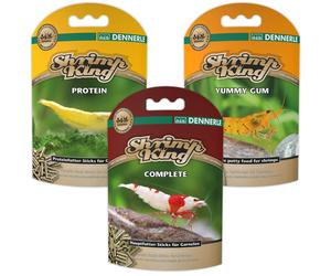Dennerle Shrimp King Food Complete Protein Yummy Gum Colour Tropical Fish Tank
