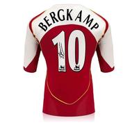 Dennis Bergkamp Signed Arsenal 2004-05 Football Shirt (Original print)
