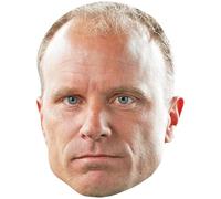 Dennis Bergkamp (Stubble) Celebrity Mask, Flat Card Face, Fancy Dress Mask