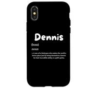 Dennis Definition Personalized Name Denny Costume For Dennis Case for iPhone X/XS