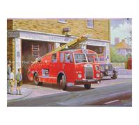 Dennis F7 F12 Fire Engine Blank Birthday Fathers Day Card