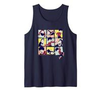 Dennis & Gnasher Grid of Fun Tank Top, Men, Navy Blue, X-Large