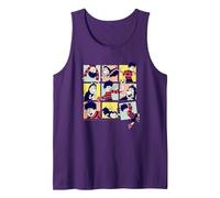 Dennis & Gnasher Grid of Fun Tank Top, Men, Purple, Medium