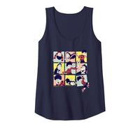Dennis & Gnasher Grid of Fun Tank Top, Women, Navy Blue, X-Large