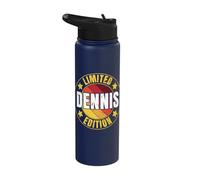 Dennis Name Limited Edition Personalized Birthday Retro Stainless Steel Insulated Water Bottle