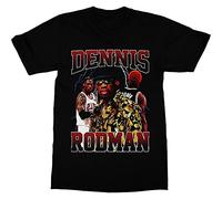 Dennis Rodman Vintage Style Tshirt Vintage Gift for Men Funny Tee Black