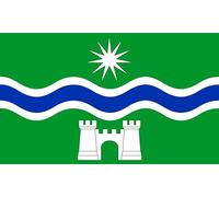 Denny and Dunipace city/town/village flag fridge magnet handmade in uk