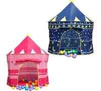 DENNY CHILDRENS KIDS POP UP WIZARD PRINCESS TENT INDOOR/OUTDOOR PLAYHOUSE (Wizard Blue)