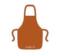 Denny Colour Bib Apron with Pocket in 24 great colours (Ginger Z1)