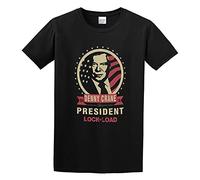 Denny Crane The President Lock N Load Mens T-Shirt Black Graphic Unisex Tee Shirt S