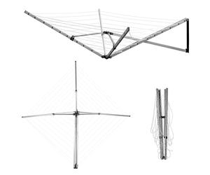 Denny International 4 & 5 Arm Rotary Airer Multi Hanger Free Standing/Wall mounted (5 Arm Wall Mounted) 26 Meter