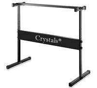 Denny International Crystals Keyboard Stand Adjustable X Frame Heavy Duty - Portable Foldable Piano Stand for Digital Keyboards & Synthesizers with Non-Slip Rubber Feet, Full Size Support