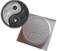 dennycraftmoulds Yin Yang Stepping Stone Mould Reusable ABS Plastic Mold For Making Concrete Garden Ornaments