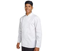 Dennys budget long sleeve chefs jacket DD70 White S