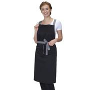 Denny's Cross Back Full Apron (One Size) (Black)