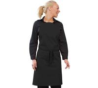 Denny's DP10C Bib Apron without Pocket, Black