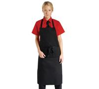 Dennys Economy Bib Apron With Pocket - Colour Black - Size O/S