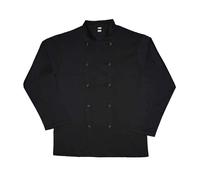 Dennys Long Sleeve Chefs Jacket Unisex 60 Degrees Wash Stud Fastening