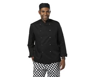Dennys Men's Budget Long Sleeve Chef Jacket in Black | Size: 2XL Dennys Black 2XL