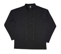 Dennys Men's Budget Long Sleeve Chef Jacket in Black | Size: Medium Dennys Black M