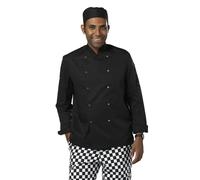 Dennys Men's Budget Long Sleeve Chef Jacket in Black | Size: XS Dennys Black XS