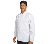 Dennys Men's Budget Long Sleeve Chef Jacket in White | Size: Small Dennys White S