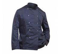 Dennys Mens Economy Long Sleeve Chefs Jacket/Chefswear (L) (Black)