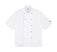 Dennys Mens Stud Front Short-Sleeved Chef Jacket PC6310