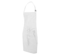 Dennys Multicoloured Bib Apron 28x36ins in White Dennys White
